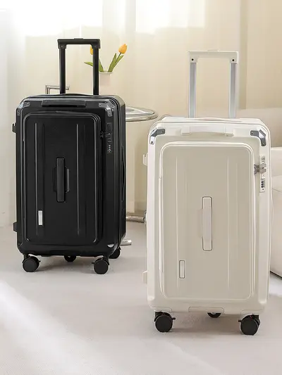 28 Zoll erweiterbarer Trolley mit leisen Rollen und Zahlenschloss - 5