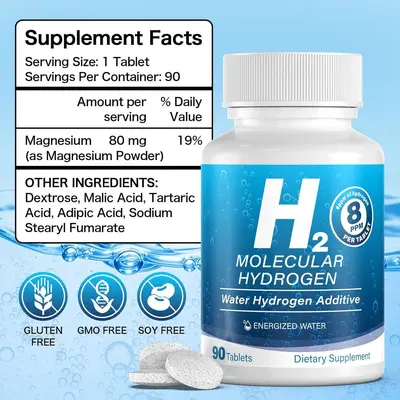 新品TK亚马逊跨境热销氢水片H2补充剂MOLECULARHYDROGEN工厂直发