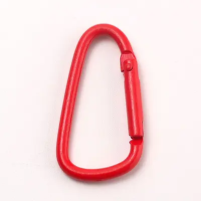 Heart-Shaped Metal Carabiner Hook, Colorful Spring Bag Charm - 13