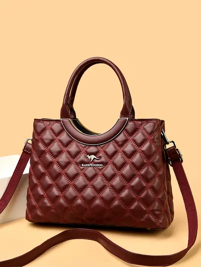 2026 Quilted Women's Tote Bag, Large Capacity - 6