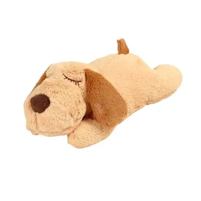 Evcil hayvan yatıştırıcı peluş oyuncak kalp atışlı kutu, kaygıyı azaltır, uyku yardımcı, kedi ve köpek için arkadaşlık sağlayan peluş oyuncak, yalnızlığı azaltan karikatür kalp desenli