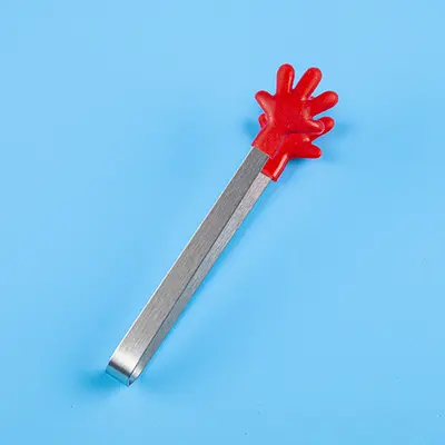 Yeni yaratıcı silikon gıda klipleri buz klipleri rahat paslanmaz çelik mini gıda klipleri aperatifler tatlı şeker küpü klipleri - 8