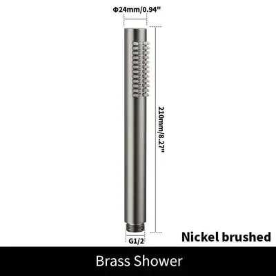 304 Concealed Shower Set, Wall-Mounted Hand Shower Set for Hotel Bathrooms - 10