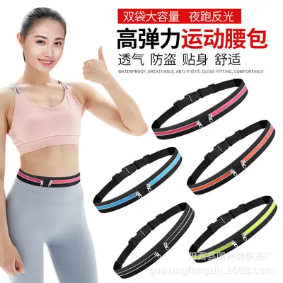 Açık Hava Spor Bel Çantası, Su Geçirmez Koşu ve Fitness Mini Bel Çantası