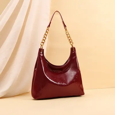 Große Tote Bag, rote Brauttasche, Schultertasche - 4