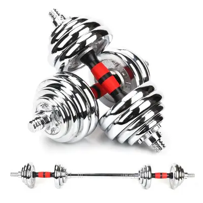 Electroplated cast iron dumbbells, adjustable