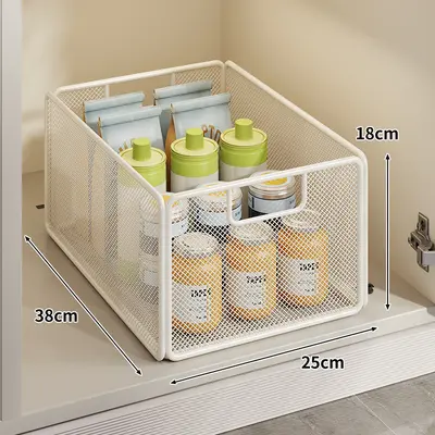 Lavabo altı çekmeli raf, çift katmanlı, ultra derin sepet - 9