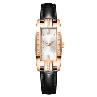 TikTok Internet Celebrity Live Streaming Traffic Small Green Face Diamond-Inlaid Square Women's Watch Vintage Fashion Women's Wristwatch - 10
