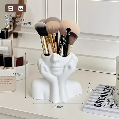 Multifunktionaler Kunstform-Aufbewahrungsbehälter für Körperkunst, Schreibtisch-Makeup-Pinselhalter, Bürotisch-Aufbewahrungseimer, Stifthalter - 9