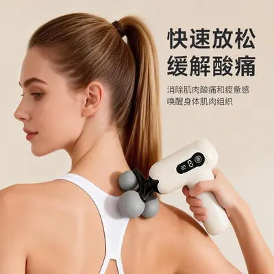 Mini Electric Muscle Massager with Multi-Head Fascia Gun - 2
