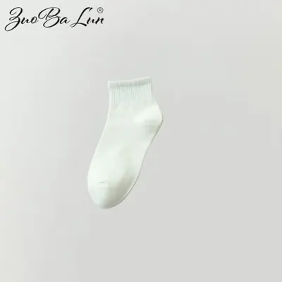 Spring and autumn short socks solid color women's pure cotton thin Japanese style student sports comfortable colorful short socks candy color - 9