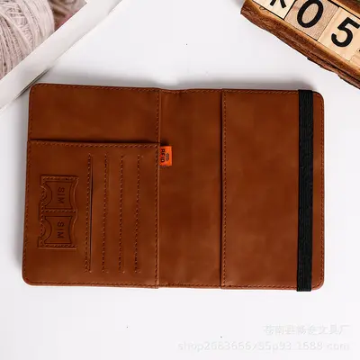 PU deri kayış pasaport çantası RFID pasaport tutucu koruyucu kapak yurtdışı seyahat cüzdanı kart tutucu bilet tutucu yazdırılabilir logo