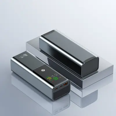 100w schnelles Aufladen, tragbarer Tablet-Mobilgeräte-Stromversorgung großkapazitive Powerbank-Set mit IPS-Bildschirm unterstützt hochauflösendes digitales Display - 7