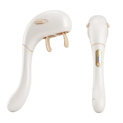 Long-Handle Trapezius Massager, Dual-Head Neck and Shoulder Massage Stick - 5