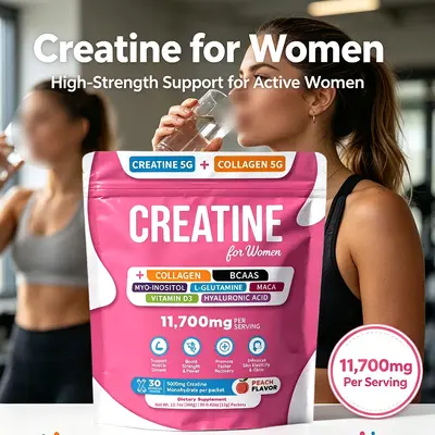 Women's Creatine Compound Powder with Collagen, Solid Drink, Sports Nutrition - 4