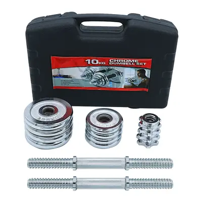 Fitness dumbbell set, electroplated paint, gift box, adjustable - 7