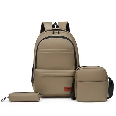 Three-Piece Junior and Senior High School Backpack Set with Laptop Compartment - 7