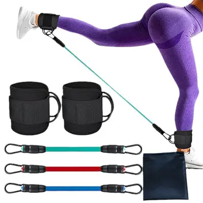 Leg training exercise equipment yoga exercise foot barefoot rehabilitation resistance rope foot loop buckle tension belt hip tension rope
