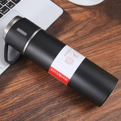 Thermosbecher-Geschenkset 304 Edelstahl mit 3 Deckeln - 7