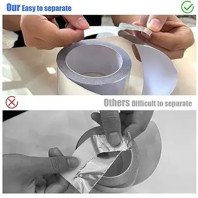 Aluminum Foil Duct Tape, Silver, High-Temperature HVAC Tape
