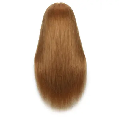 Real Hair Mannequin Training Head for Cutting, Styling and Braiding Practice - 3