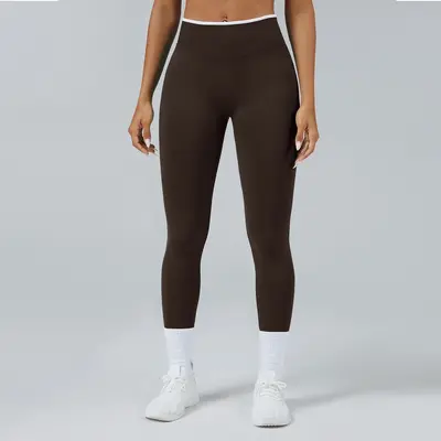 Seamless Knit Butt-Lifting Yoga Pants, High Waist, Quick-Dry - 9