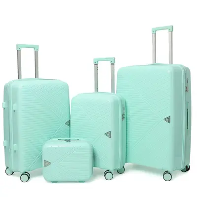 Ultra Lightweight PP Suitcase Set with Combination Lock and Zipper - 13