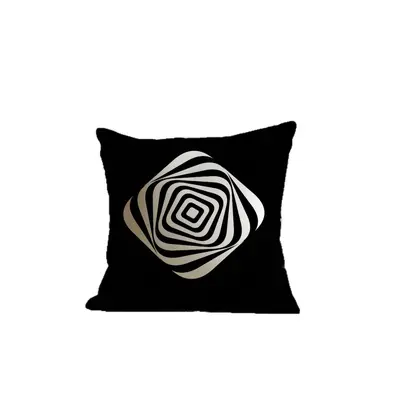 Black and White Geometric Throw Pillow Cover, Modern Minimalist Sofa Cushion