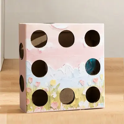 Smart Electric Cat Toy Box, Energy-Burning Self-Play Whack-a-Mole - 7