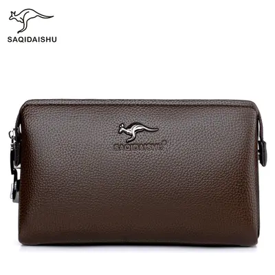 Men's Long Kangaroo Wallet Multifunctional Clutch with Phone Compartment - 2