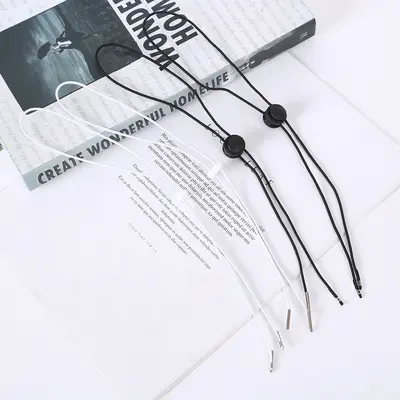 Elastic Hat Strap with Adjustable Windproof Cord and Mask Lanyard Accessory - 3