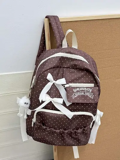 Large Capacity Women's Backpack for Junior High Students - 8