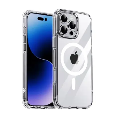 Apple 16 Pro Max telefon kılıfı şeffaf manyetik iPhone 16 koruyucu kılıf metal hava yastığı darbeye dayanıklı yeni stil - 10