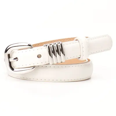 Women's Red Belt for Jeans, Decorative Leather Look, Versatile Style - 12