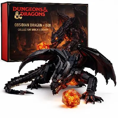 Dragons & Dungeons D&D Temalı Ejderha Tipi Yapı Taşları Montajlı Yapı Taşları Oyuncak Model Fabrika Toptan Satışı 3D Montaj