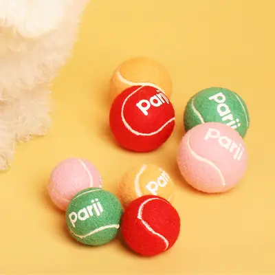 Squeaky Interactive Dog Tennis Ball Toy for Small and Medium Dogs - 3