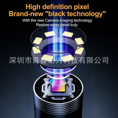Portable industrial endoscope, 2.4 inch HD, 200W, waterproof