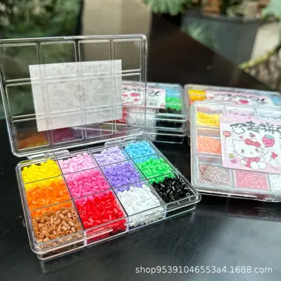24 Renk Boncuk Seti, DIY El Yapımı Erimeli Boncuk Paketi - 5