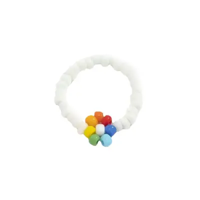 Bohemian Colourful Flower Woven Bead Ring