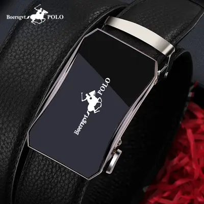 Paul men's new genuine leather belt business automatic buckle cowhide practical card slot belt fashionable and versatile