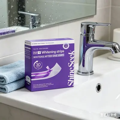 30-Minute Fast Whitening PAP Purple Teeth Strips, Peroxide-Free - 3