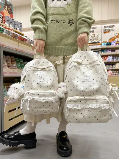 Korean-Style Student Backpack, Large Capacity, Casual Daypack - 1