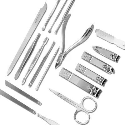 Edelstahl-Nagelschere, 7-teiliges Maniküre-Set - 5