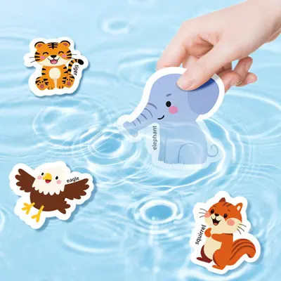 Children's Reusable Magic Electrostatic Sticker Scene Book for Early Education