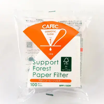 Originales konisches Kaffeefilterpapier, lebensmittelecht ECaC, Sanyo AF MV6 Handfilter - 11