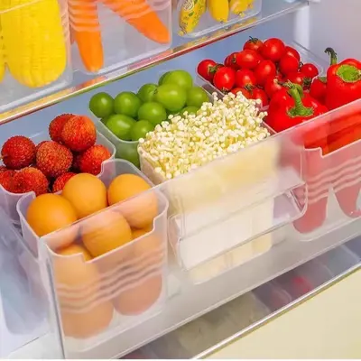 Refrigerator side storage box with wheels durable