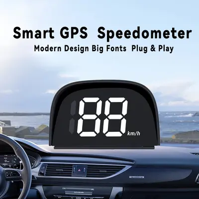 Best-selling model among mirrors] HUD car universal head-up display GPS precise positioning KMH/PMH speed indicator - 8