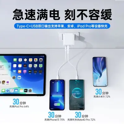 Подходит для Apple Зарядное устройство Оригинальный Фирменный Быстрая зарядка iPhone Телефонный кабель для передачи данных PD20W Зарядная головка с сертификатом 3C
