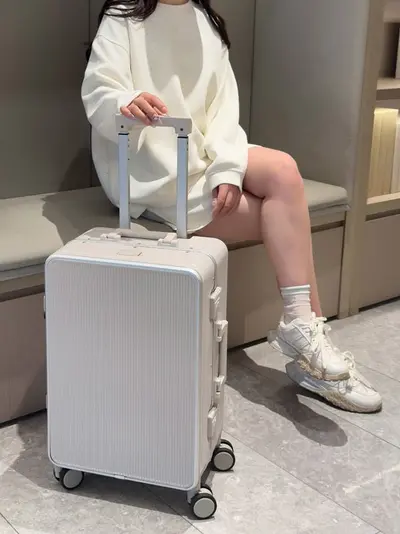 Ailixing Women's Drop-Resistant Trolley Case, Large Capacity - 4