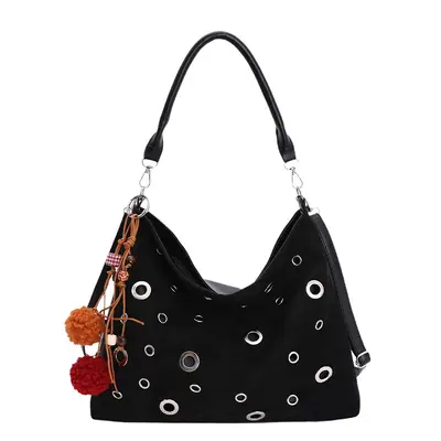 Large Capacity Women's Tote Bag with Crossbody Strap - 6